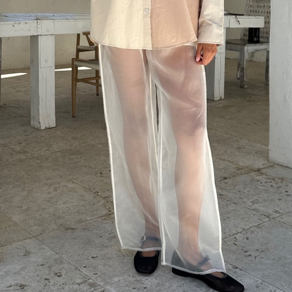 Donni organza sheer pant